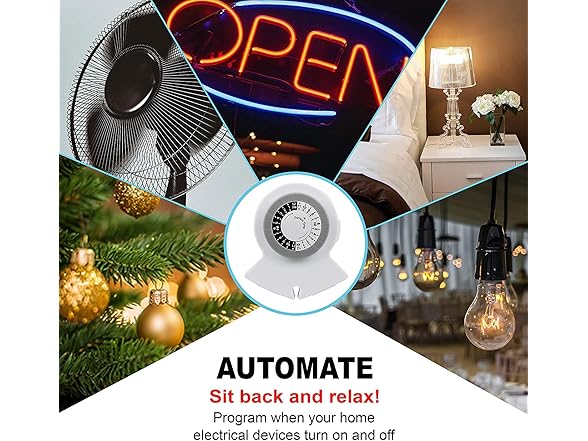 Clear Power 2-Outlet 24 Hour Mechanical Timer