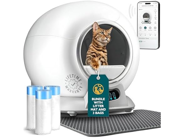 PetCove Self Cleaning Automatic Litter Box Bundle
