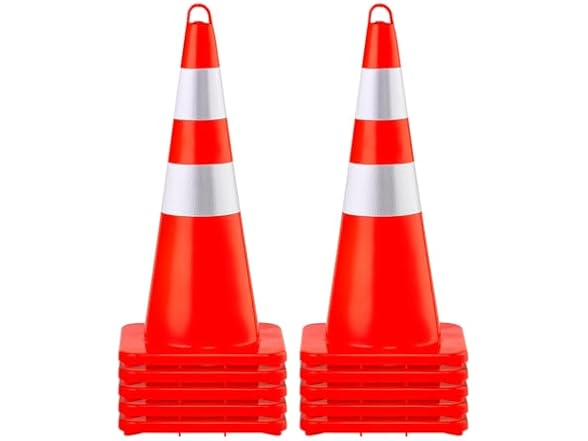 VEVOR Safety Cones - 10 x 28"