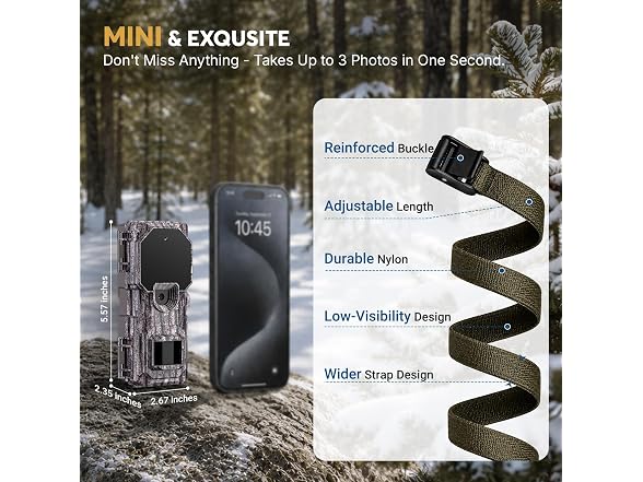 LynHawk Mini Trail Camera IP66 0.1s