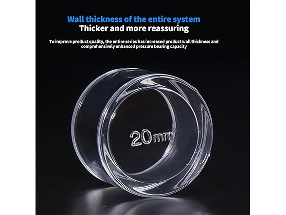 20mm Clear Acrylic Pipe End Cap