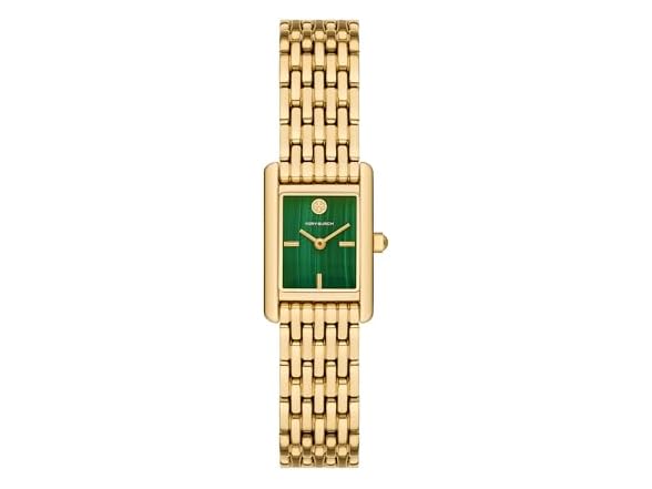 Tory Burch Women's Mini Eleanor Back/ Gold Watch