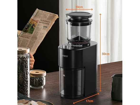 Anti-static Conical Burr Coffee Grinder