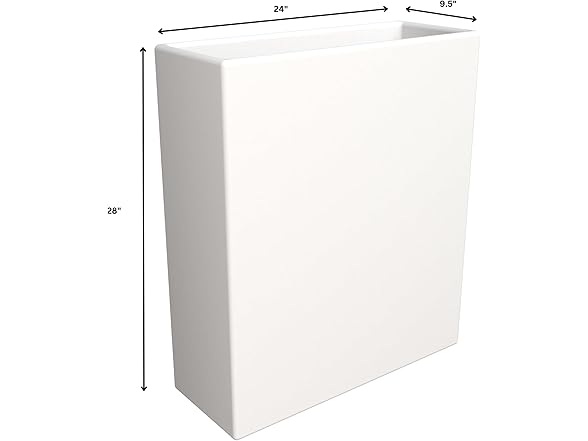 LeisureMod TP28W Thistle Planter White