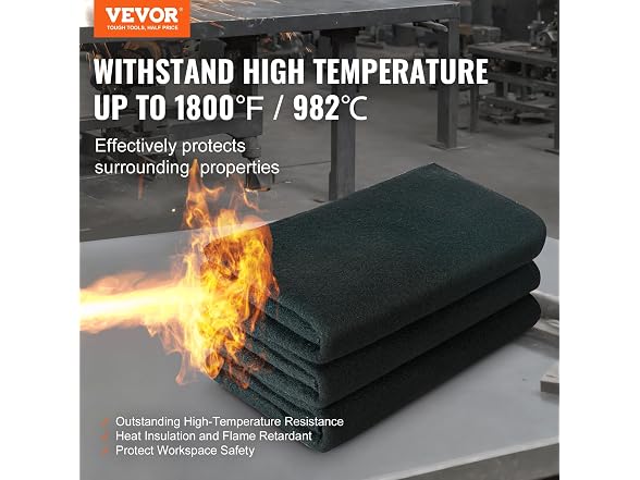 Carbon Felt Welding Blanket 6 Pack, 21" x 20"