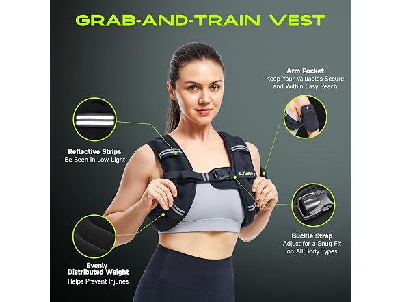 Liveet Weighted Vest Reflective
