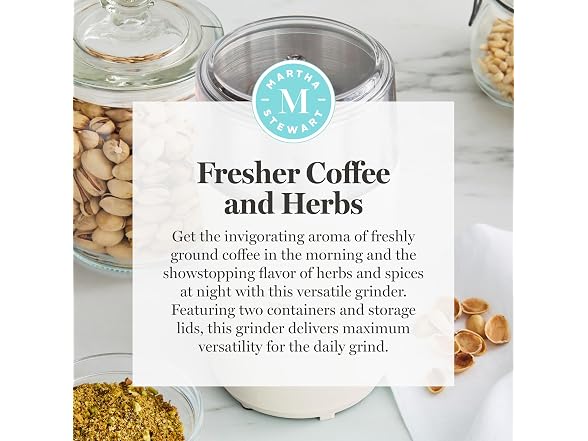 Martha Stewart Electric Coffee & Spice Grinder Cream