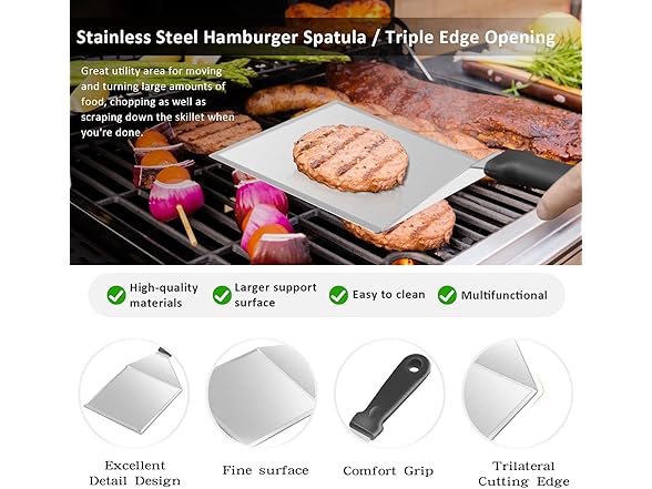 OURCAMP Griddle Accessory Tool Kit
