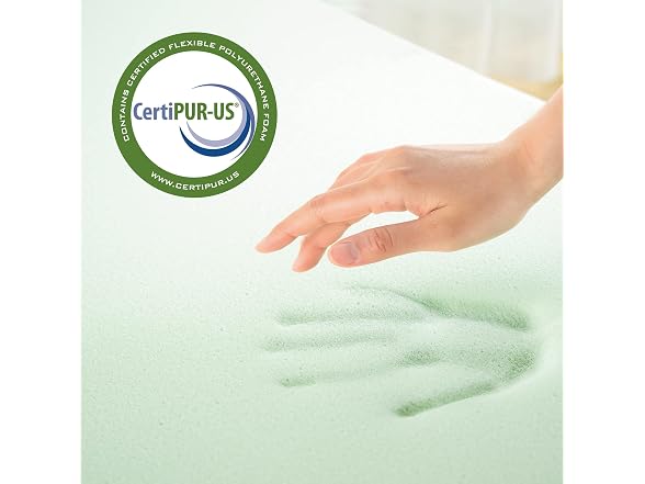 Zinus Green Tea Memory Foam Mattress Toppers, Twin