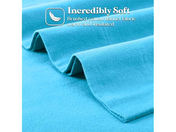 Superior Flannel Brushed Cotton Bed Sheet Set