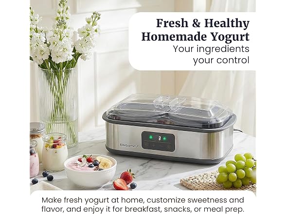 Elite Gourmet ProBioticPRO Yogurt Maker