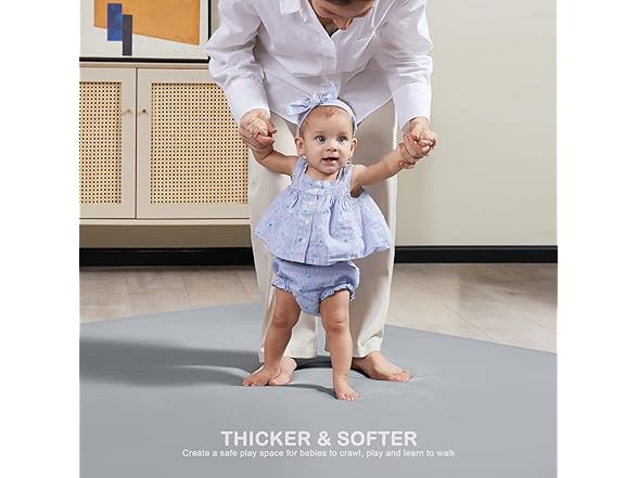 ANGELBLISS Baby Playpen, 79"x 63"x 1.18" Self-Inflating Play (Open Box)