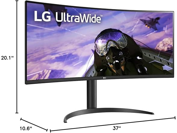 LG 34BP65C-B 34" 21:9 160 Hz FreeSync Curved VA Monitor