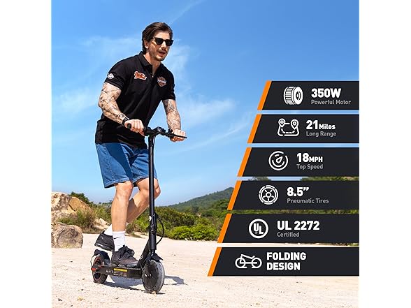Oslich Electric Scooter | 500W | 18/21 MPH