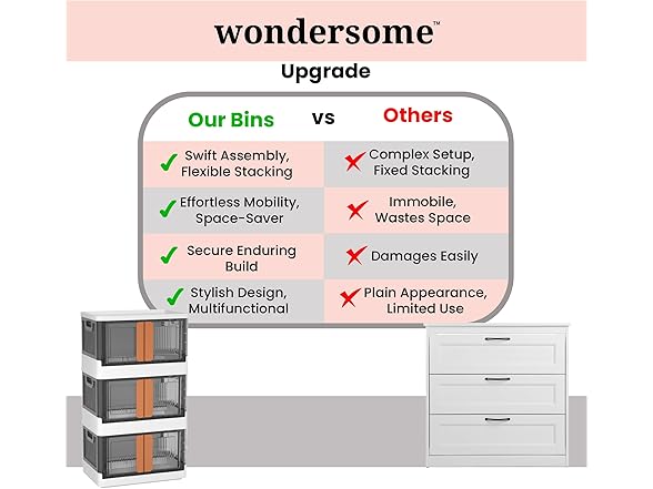 Wondersome Collapsible Storage Bin