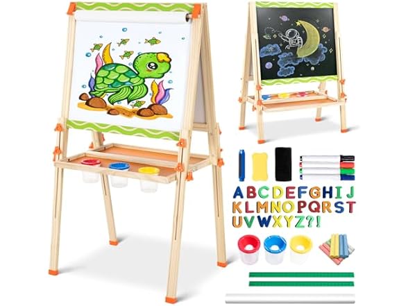 Wooden Art Easel for Kids