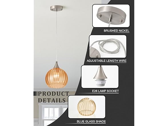 Brushed Nickel Pendant Lights Kitchen