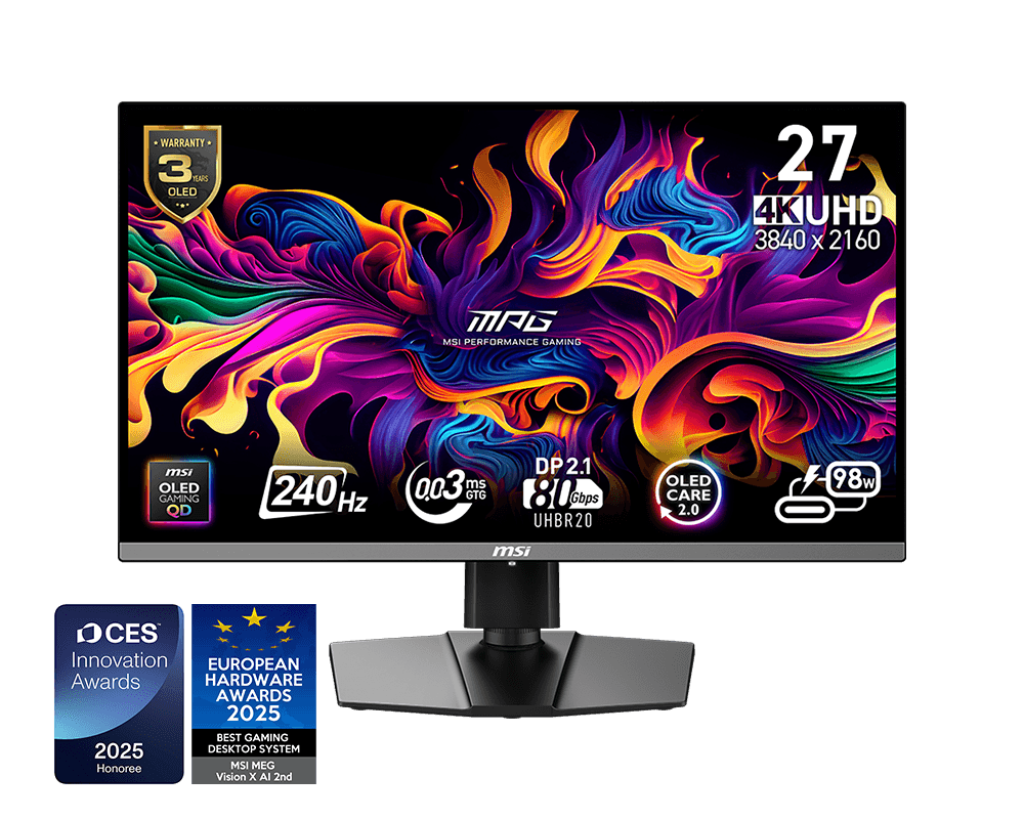 MSI 26.5" UHD Monitor | MPG 272URX QD-OLED - Gallery 3