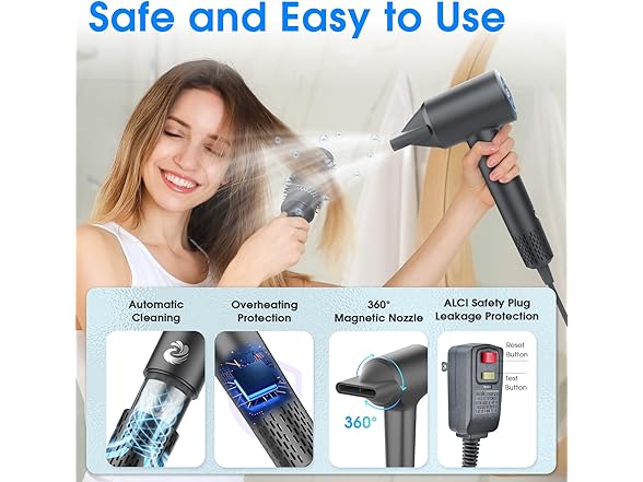 KARFUN 1500W Plasma Hair Dryer