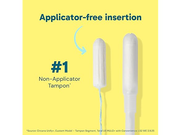 OB Tampons No Applicator Fragrance Free 40ct