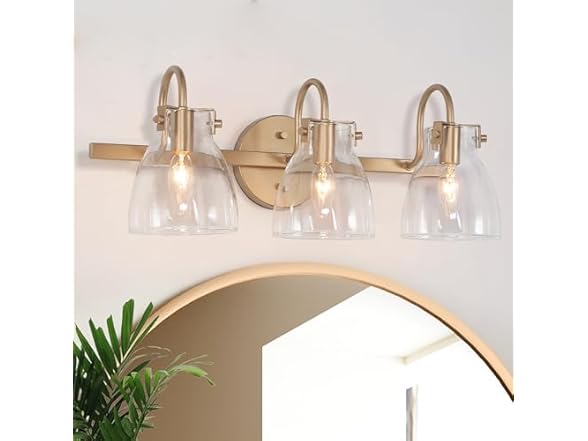 LALUZ Bathroom Light Fixtures, 3-Light G