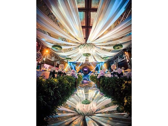 DJBM 59’’ Solid Color Sheer Chiffon Fabric