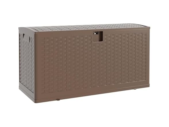 Resin Deck Box, 73 Gal Brown