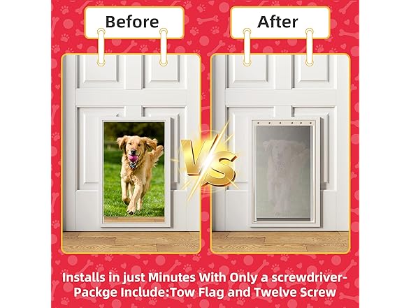 2Pack Dog Door Replacement Flap