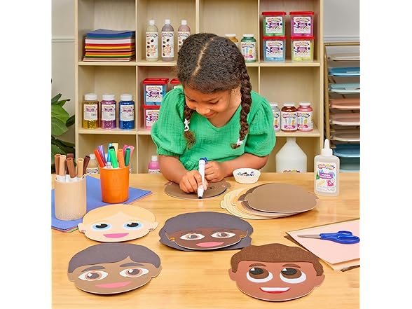 Colorations Colors Like Me Faces, Set of 24