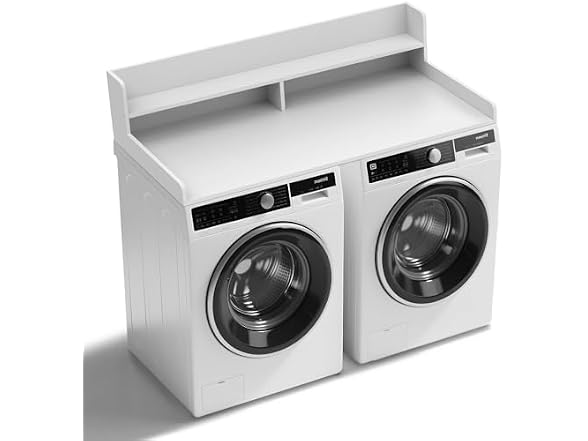 FAHKNS 2-Tier Washer Dryer Countertop One-Piece,White