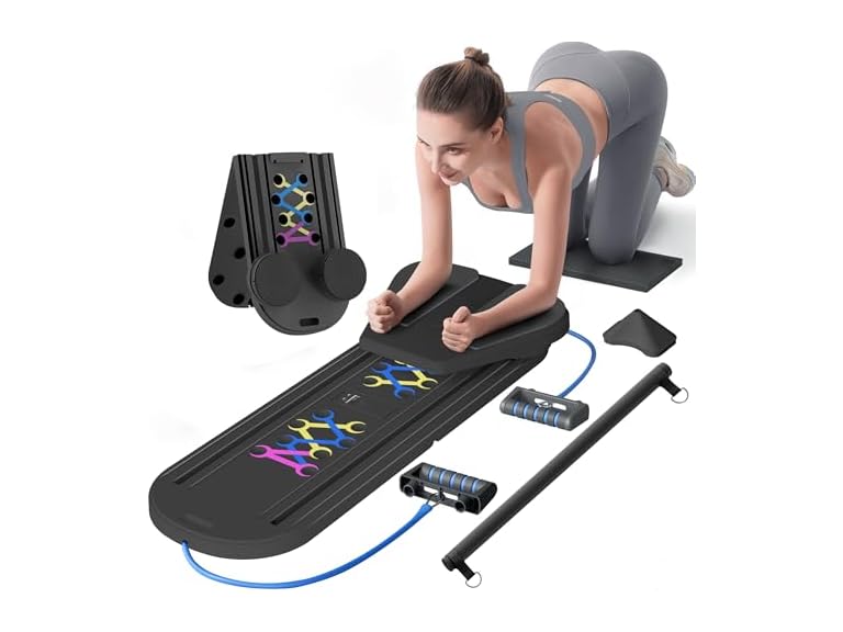 6-in-1 Portable Pilates Reformer Board