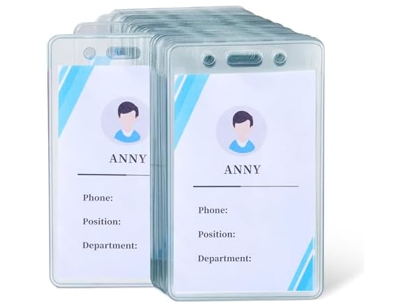 Amazon Basics ID Badge Holders, Vertical