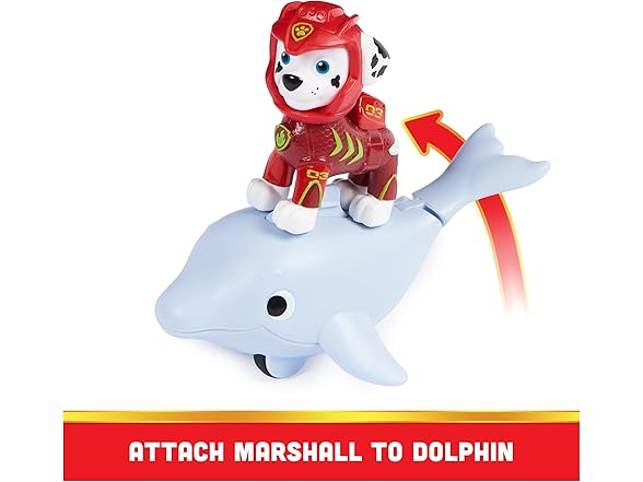 Paw Patrol, Aqua Pups Marshall and Dolphin
