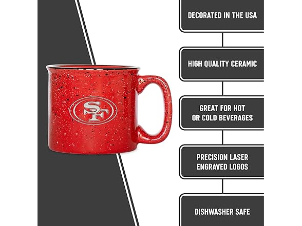 San Francisco 49ers Speckle Mug