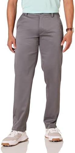 Amazon Essentials Men's Straight-Fit Stretch Golf Pant, Grey, 30W x 32L
