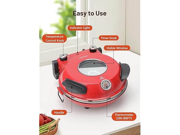 HomCozy Electric Pizza Oven