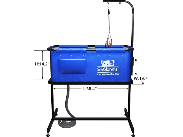 SHELANDY 40" Pet Bathtub | Dog Cat Grooming B