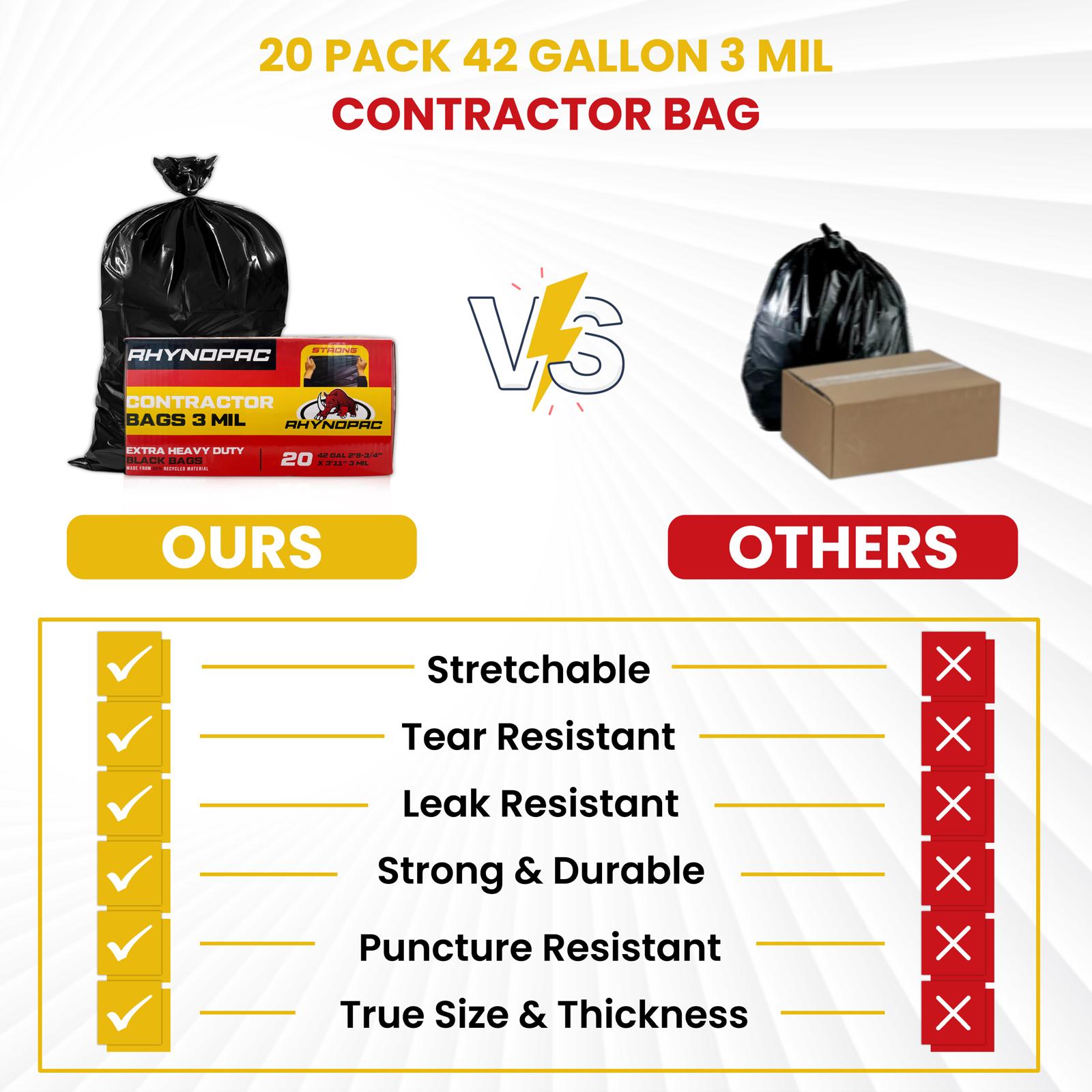 42 Gallon 3 Mil Contractor Trash Bag - Gallery 22