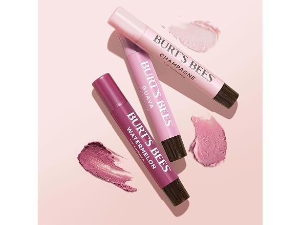 Burts Bees Lip Shimmer Pink Collection 3 Pack