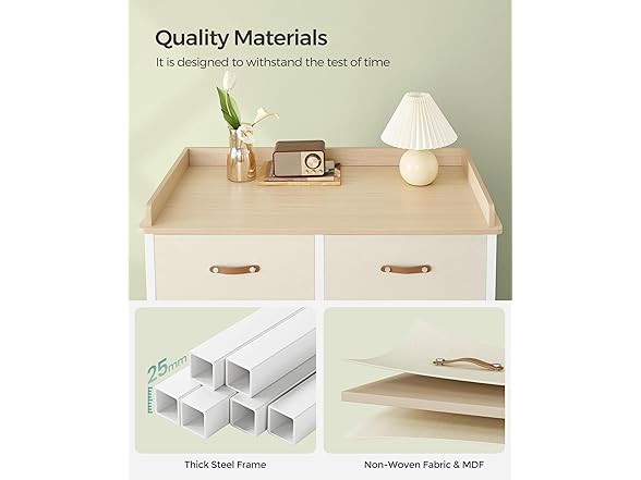 SONGMICS Kids Dresser with 6 Drawers