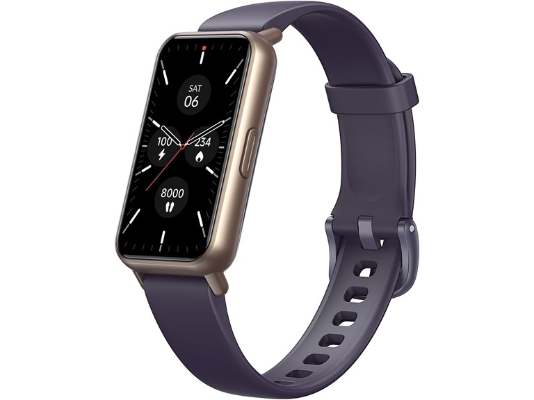 AKAGEAR Fitness & Activity Tracker with Sleep and Blood Oxygen Monitoring, 24/7 Heart Rate Stress Index and Respiratory Training 1.58" AMOLED Display 5ATM Waterproof and More Purple