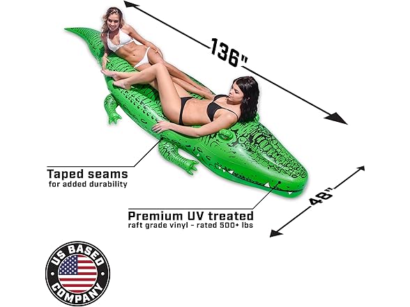 GoFloats BigAl' Inflatable Alligator