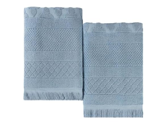 Blue 2PC Bath Sheet