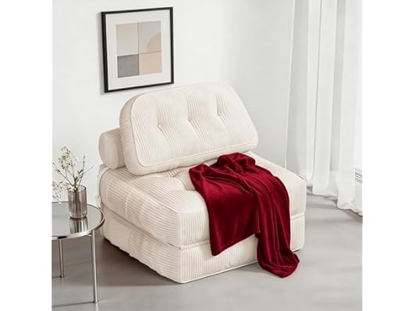 NESLAKO White Folding Sofa Bed
