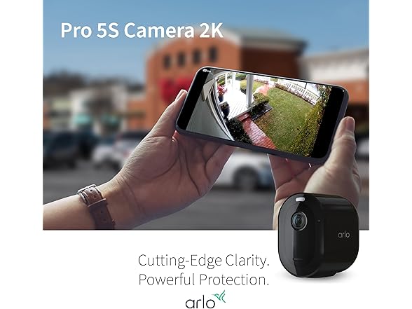 (NEW) Arlo Pro 5S Spotlight 2K HDR Wireless Outdoor Security Camera