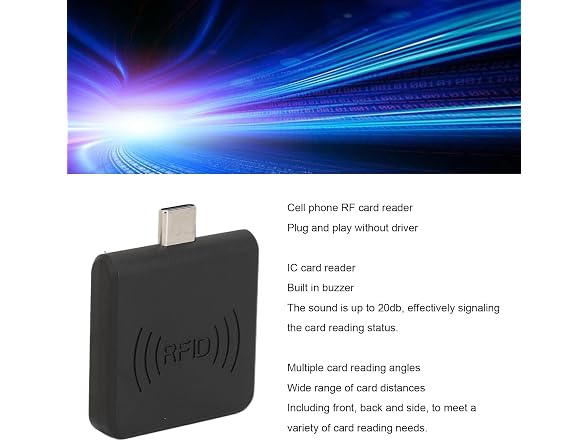 USB Type C Smart Card Reader, Fast