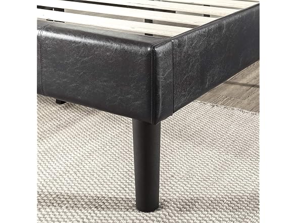 Zinus Gerard Faux Leather Upholstered Platform Bed Frame