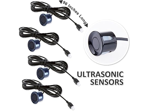 Zone Tech PS0001 Car Parking Sensors LED display Black