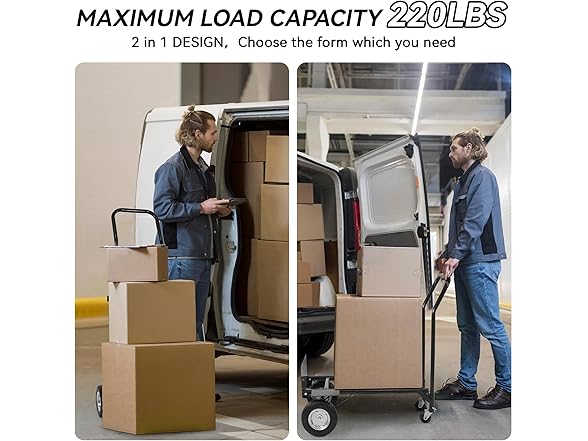 Elevon 2 in 1 Convertible Hand Truck and Cart