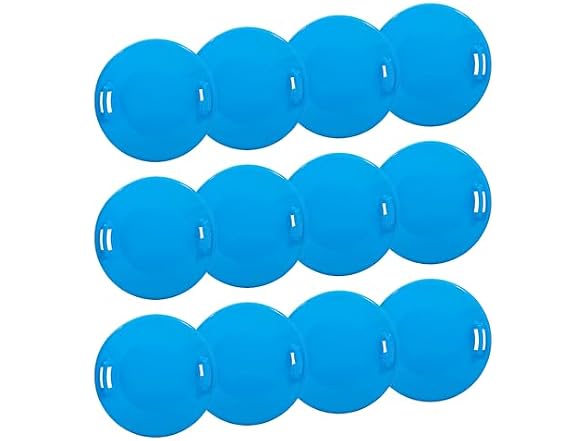 Superio Round Snow Saucer Sled- 24" 12 Pack